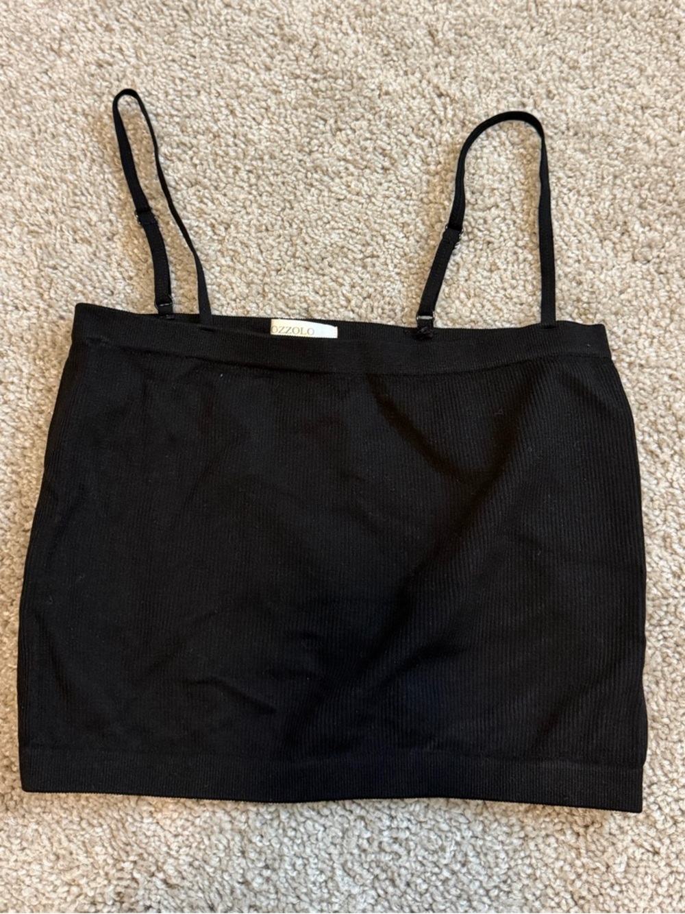 Bozzolo Spaghetti Strap Cropped Cami - S/M